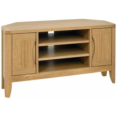 Valais Oak Corner TV Unit